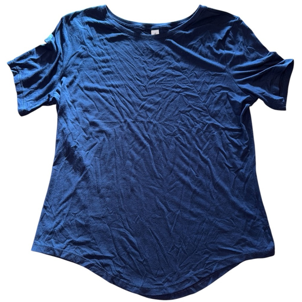 Jerzees Navy Blue Short Sleeve Crew Neck T-Shirt M